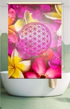Extartiqe Duschrollo - Blume des Lebens pink dream